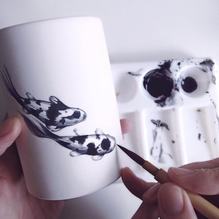 nature-inspired-fish-paintings-porcelain-niharika-hukku-2