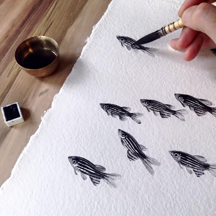 nature-inspired-fish-paintings-porcelain-niharika-hukku-7