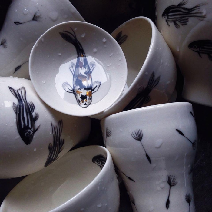 nature-inspired-fish-paintings-porcelain-niharika-hukku-6