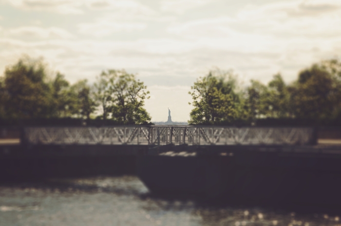 Statue Of Liberty In A Cityless Landscape