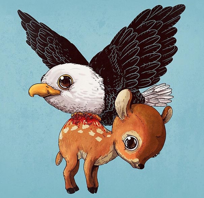 cute-gruesome-animal-drawings-predator-prey-alex-solis-alexmdc-8