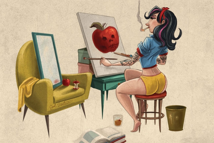 disney-princesses-inked-tattooed-pin-up-girls-joel-santana-3