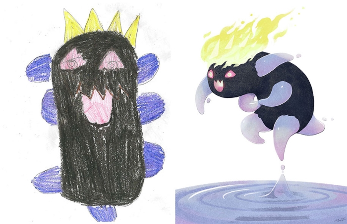 artists-redraw-children-drawings-inspiration-monster-project-5