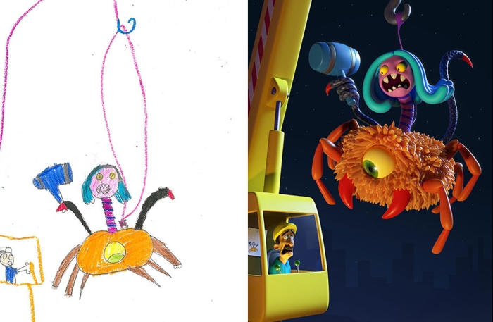 artists-redraw-children-drawings-inspiration-monster-project-14