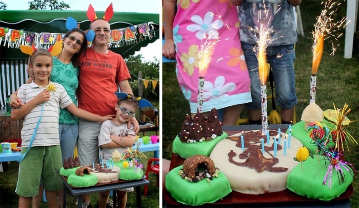 This family celebrated a gremlin birthday. Take a look at the amazing handmade cake!