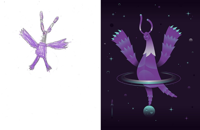 artists-redraw-children-drawings-inspiration-monster-project-3