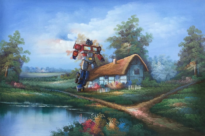 pop-culture-characters-additions-thrift-store-paintings-dave-pollot-5