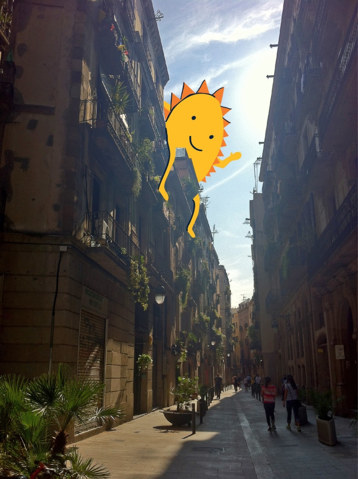 Sunshine in Barcelona