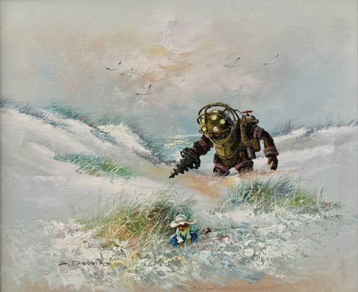 pop-culture-characters-additions-thrift-store-paintings-dave-pollot-7