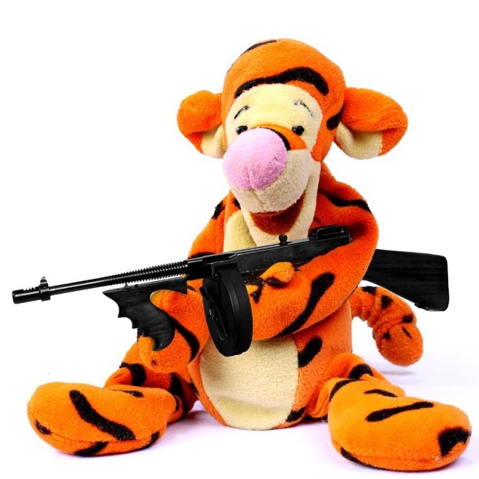 Tigger & his thompson 45 machine gun
