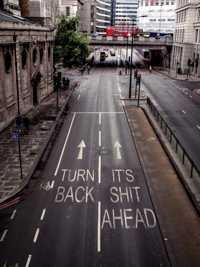 Turn back
