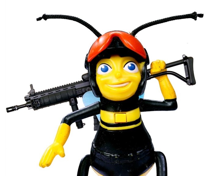 Barry & his M16 Machine Gun