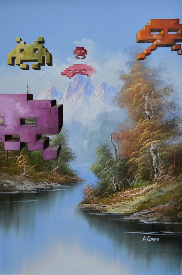 pop-culture-characters-additions-thrift-store-paintings-dave-pollot-16
