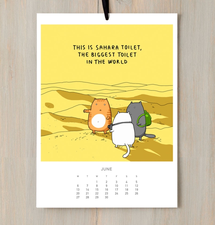 cute-illustrations-2016-cats-wall-calendar-lingvistov-7