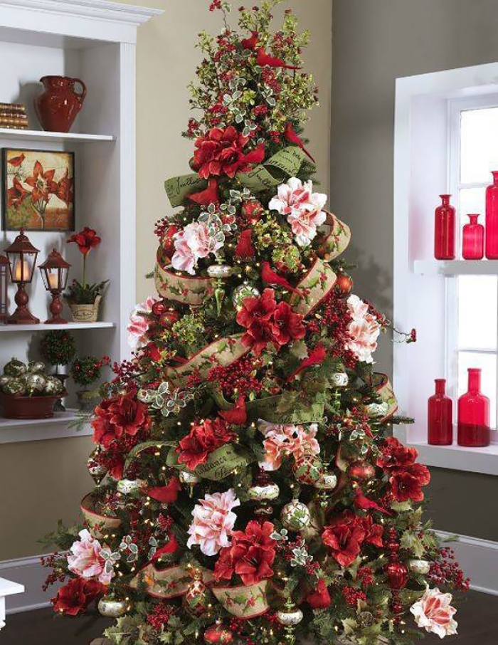 flower-floral-christmas-tree-decorations-6