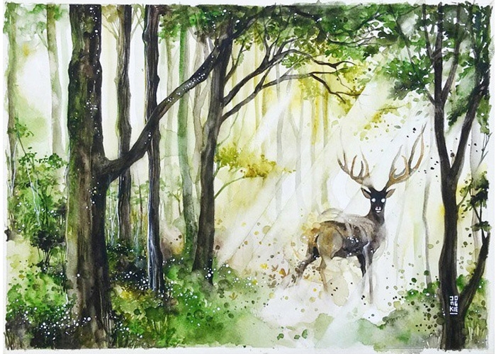 watercolor-animal-paintings-luqman-reza-mulyono-11