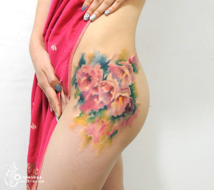 watercolor-painting-tattoo-on-skin-7