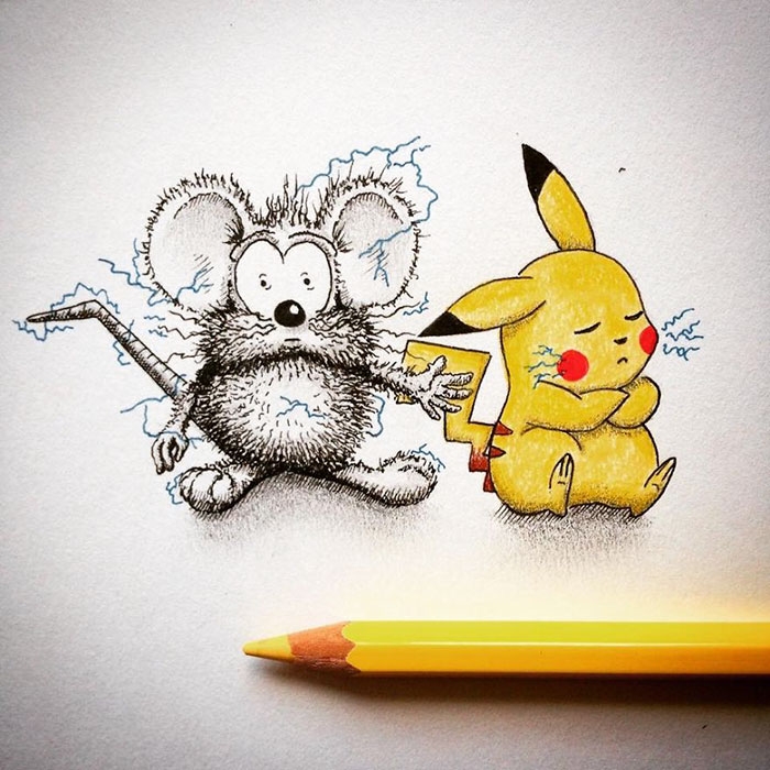 pencil-drawings-mouse-adventures-rikiki-loic-apredart-21