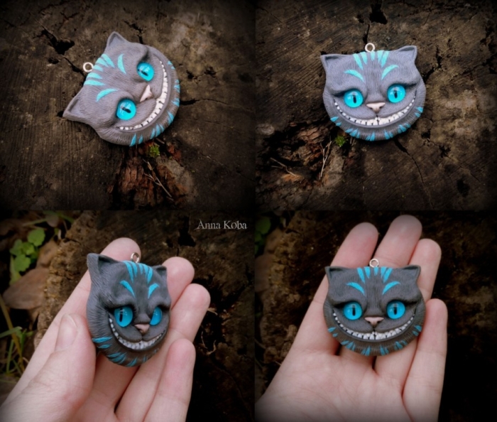 Cheshire Cat. Pendant.