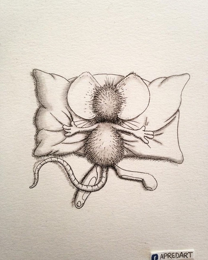 pencil-drawings-mouse-adventures-rikiki-loic-apredart-12