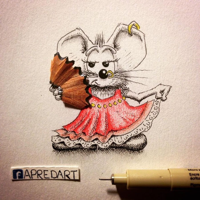 pencil-drawings-mouse-adventures-rikiki-loic-apredart-19