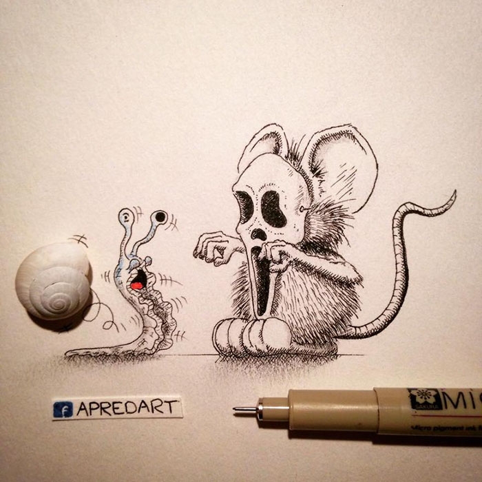 pencil-drawings-mouse-adventures-rikiki-loic-apredart-4
