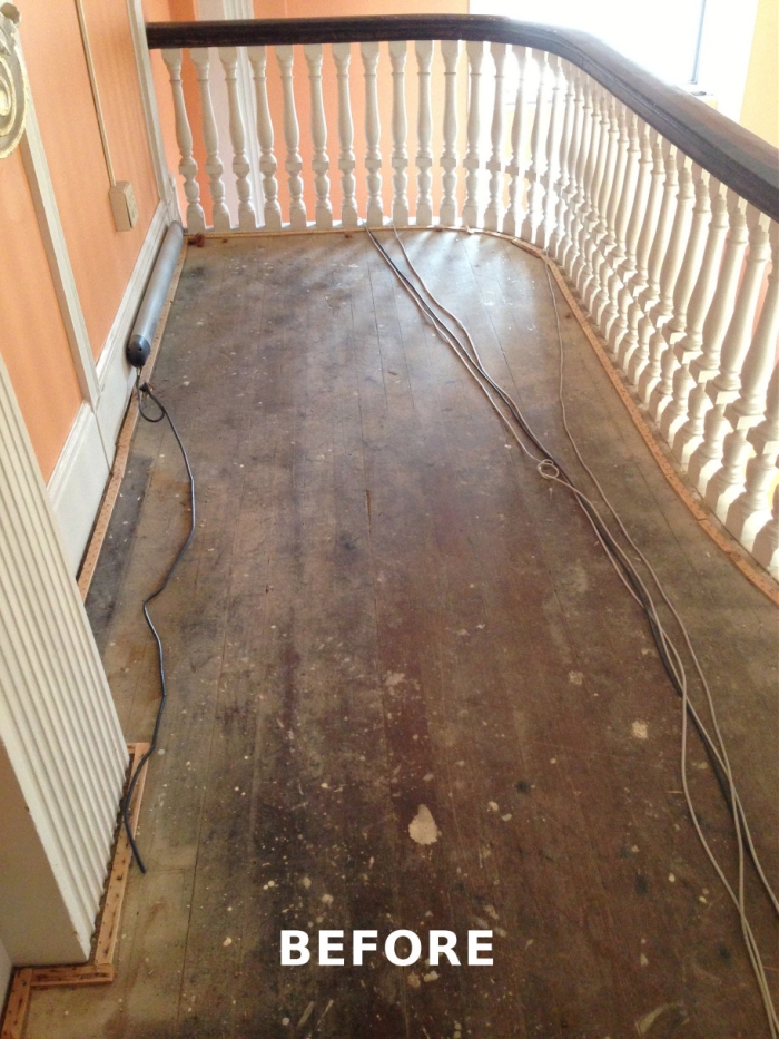 Before the floor repeairing jobs