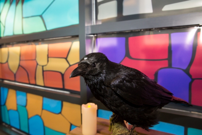 The room featured a three-eyed raven