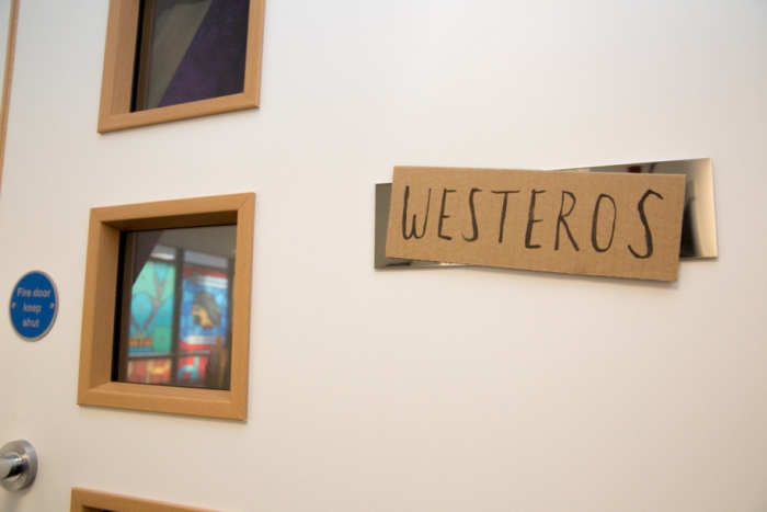 Then, the room officially became Westeros!