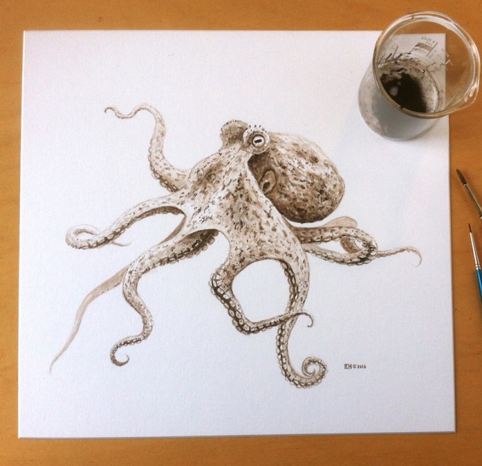 octopus-painting-using-ancient-ink-from-fossil-esther-van-hulsen-2