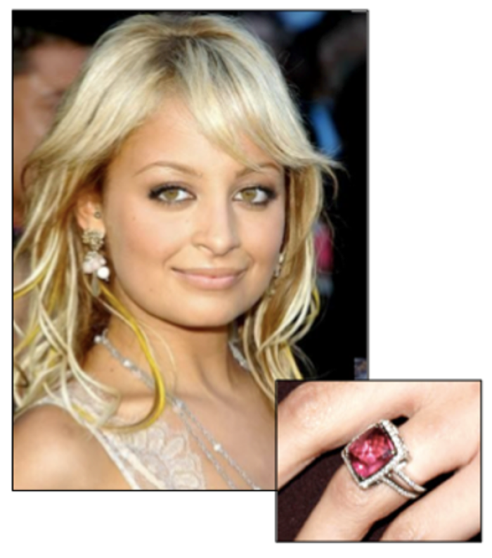 Nicole Richie’s Cushion Cut Pink Sapphire Engagement Ring