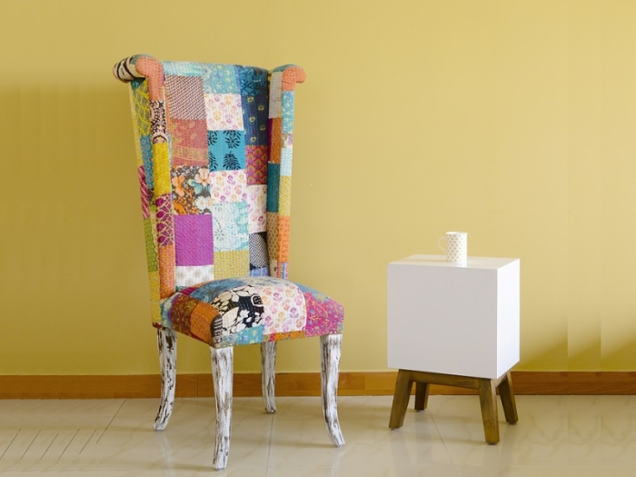 High Back Patch Work Chair