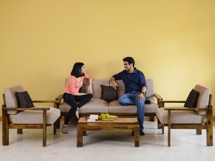 A Minimalist Sofa Set