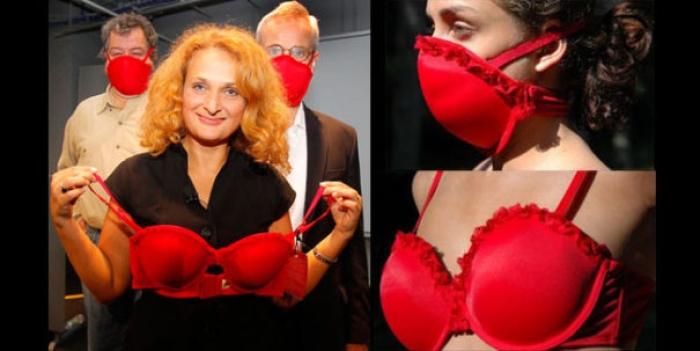 – Recently a bra was invented that doubles up as a mask which can be used in emergency situations