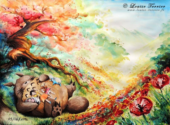 hayao-miyazaki-paintings-studio-ghibli-fan-art-louise-terrier-12