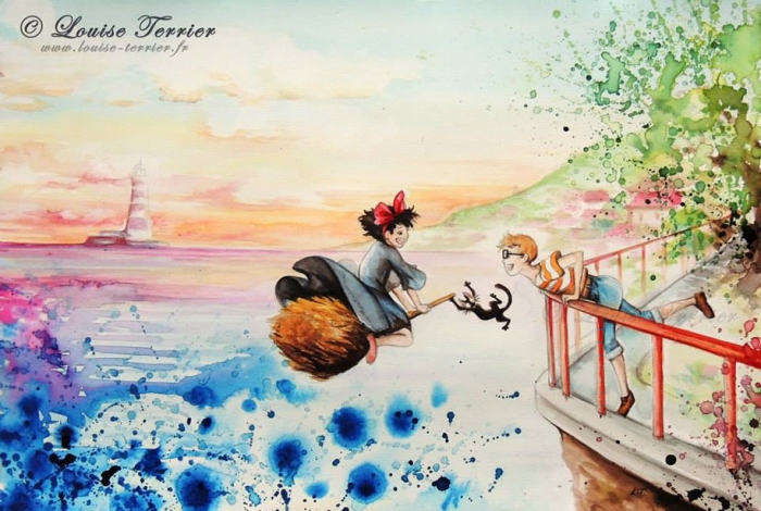 hayao-miyazaki-paintings-studio-ghibli-fan-art-louise-terrier-9