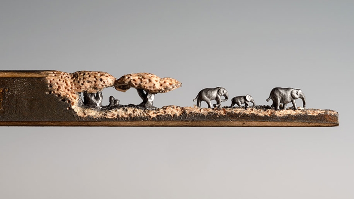 pencil-carving-graphite-art-elephant-walk-cindy-chinn-6