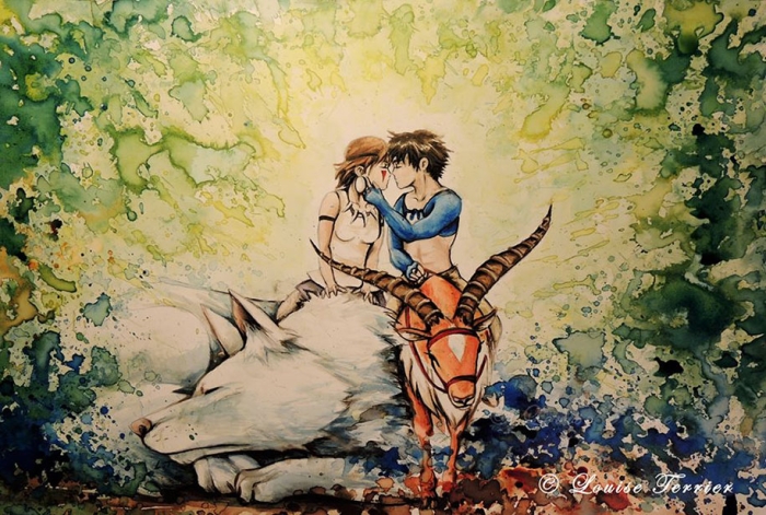 hayao-miyazaki-paintings-studio-ghibli-fan-art-louise-terrier-13