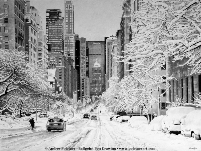 Snowy New York