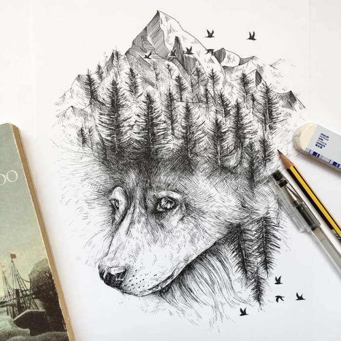 pen-ink-animal-trees-illustrations-alfred-basha-13