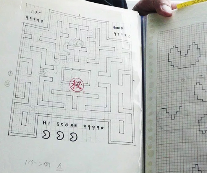 pac-man-original-drawings-toru-iwatani-5