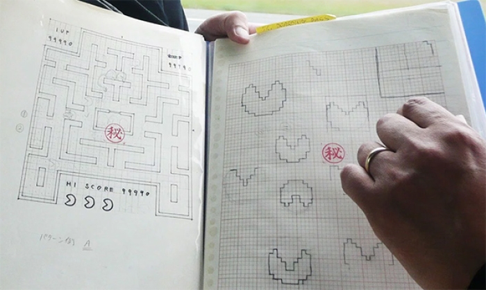 pac-man-original-drawings-toru-iwatani-1