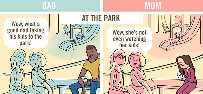 dad-vs-mom-parenting-stereotypes-comics-chaunie-brusie-1