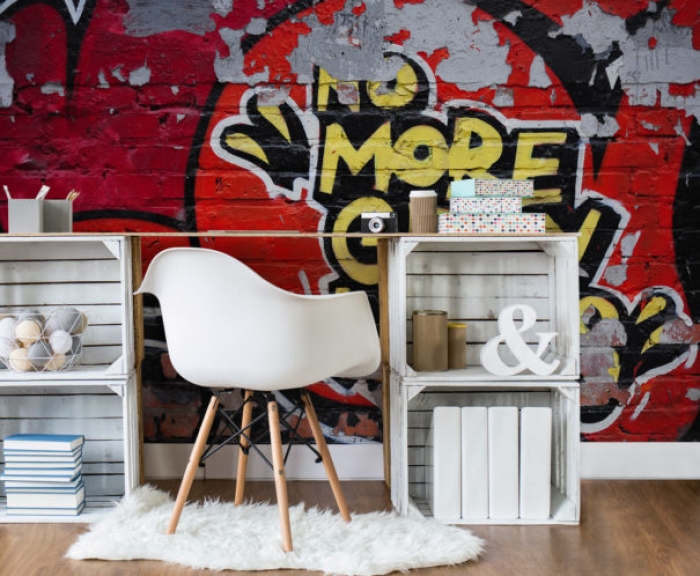 NO MORE GREY WALLS WALL MURAL