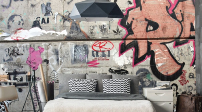 STENCIL REVOLUTION WALL MURAL