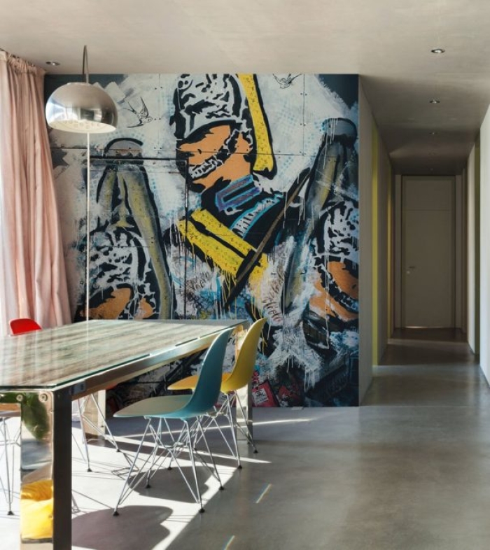 SOLDIER GRAFFITI ART WALL MURAL