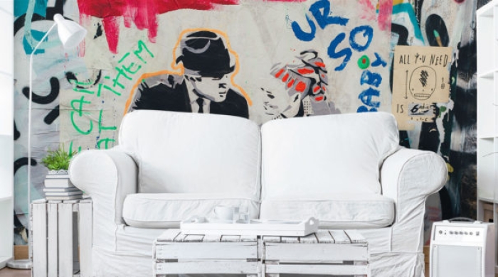 LONDON GRAFFITI ART WALL MURAL