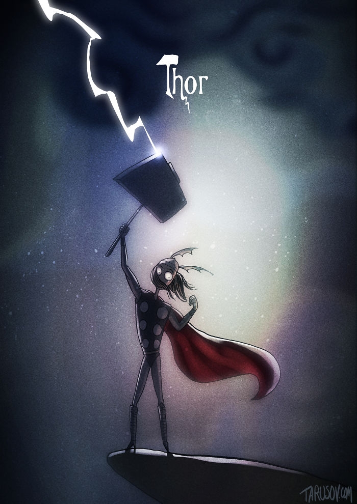 tim-burton-style-superheroes-andrew-tarusov-8