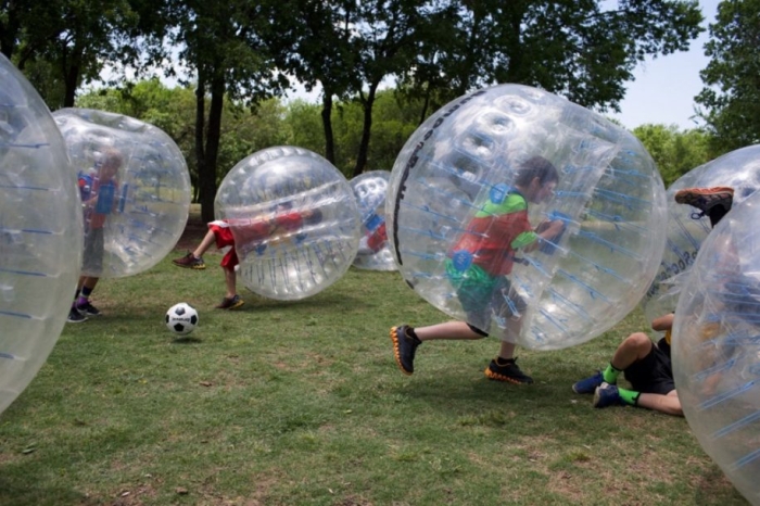 Football in the bubbles