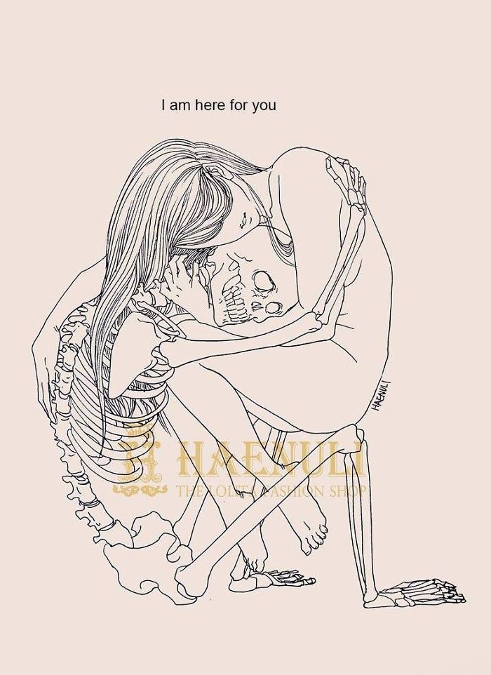 depression-death-skeleton-drawings-haenuli-shin-4